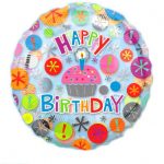 18 Inch Clear Birthday Cupcake Foil